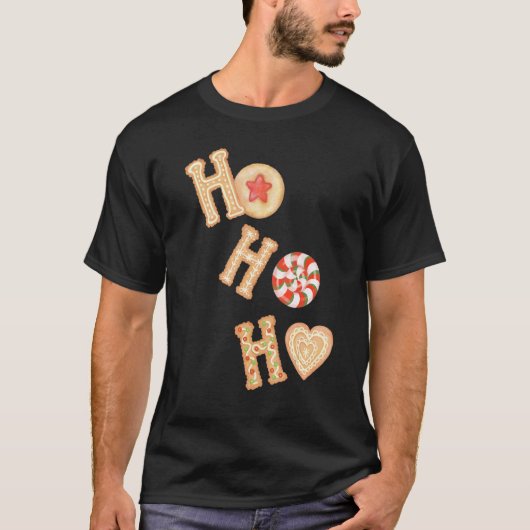T-shirt HOHOHO cookies (Devant)