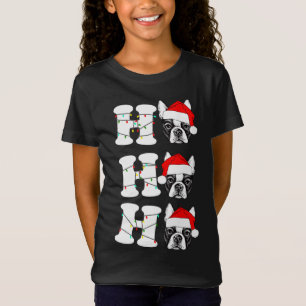 T-Shirt Hohoho migte French Bulldog Chippette Noël
