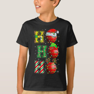 T-shirt Hohoho Père Noël Elf Reindeer Bowling Bylles Et Ch