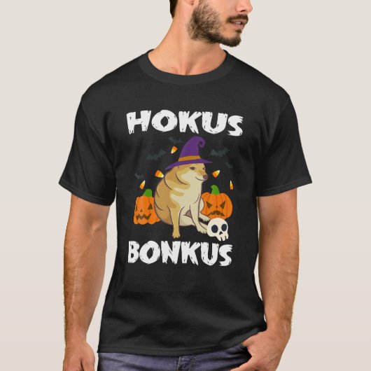 T-shirt Hokus Bonkus Doge Cheems - Drôle Halloween Ironiqu (Devant)