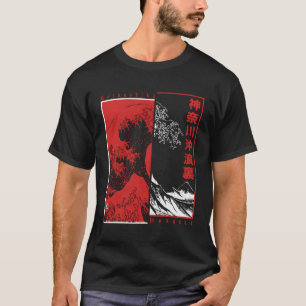 T-shirt Hokusai Grande vague au large de Kanagawa Japonais