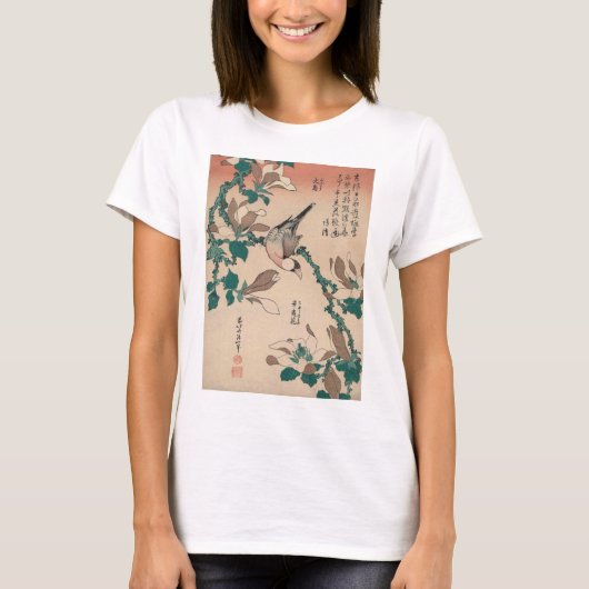 T-shirt Hokusai Java Sparrow sur Magnolia GalleryHD (Devant)