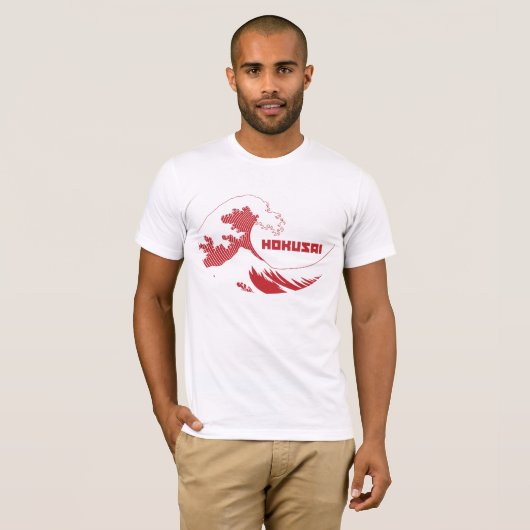 T-shirt Hokusai - la grande vague (Devant entier)