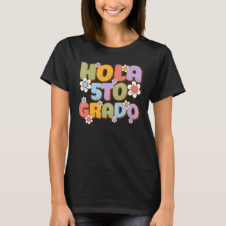 T-shirt Hola 5to Grado Spanish Teacher Back to School Firs