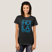 T-shirt Hola Amigos Hello Friends Minimalist Typography (Devant entier)