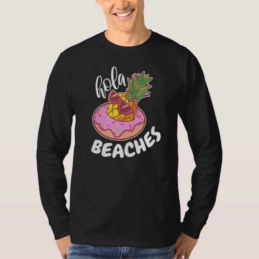 T-shirt Hola Beaches Été Pause Aloha Pineappa Sunglass (Devant)
