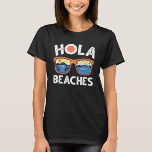 T-shirt Hola Beaches Lunettes de soleil Palm Tree Retro St