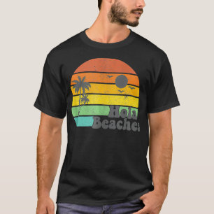 T-shirt Hola Beaches Retro Beach Vacances Été Citation Ave