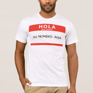 T-shirt hola me llamo