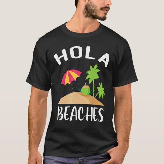 T-shirt Hola Plages De Cocotiers Dans Le Château Du Couche (Devant)