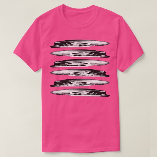 T-shirt Holbein Crânes anamorphiques (Design devant)