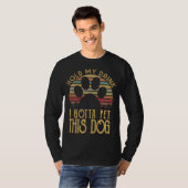 T-shirt Hold My Drink I Have To Pet This Dog Funny Puppy L (Devant entier)