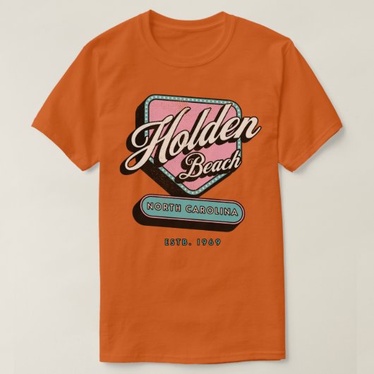 T-shirt Holden Beach Caroline du Nord en lumières (Design devant)