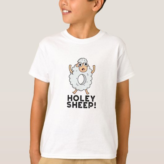 T-shirt Holey Sheep Funny Animal Pun (Devant)