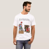 T-shirt Holiday Burnout: Santa Chills While I Clean (Devant entier)