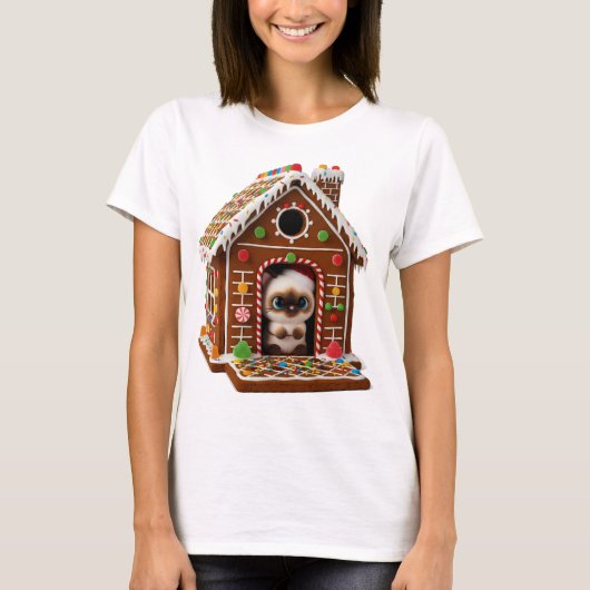 T-shirt Holiday candy house (Devant)