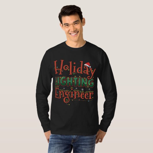 T-shirt Holiday Lighting Engineer Christmas Lights Funny G (Devant entier)