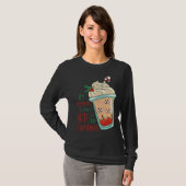 T-shirt Holiday Peppermint Candy Cane Coffee Graphic Tees (Devant entier)