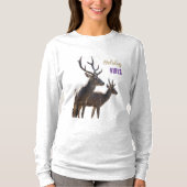 T-shirt Holiday Vibes Deers Long Sleeves Top (Devant)