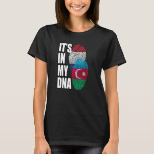 T-shirt Hollandais Et Azerbaïdjanais Mélangent Le Drapeau