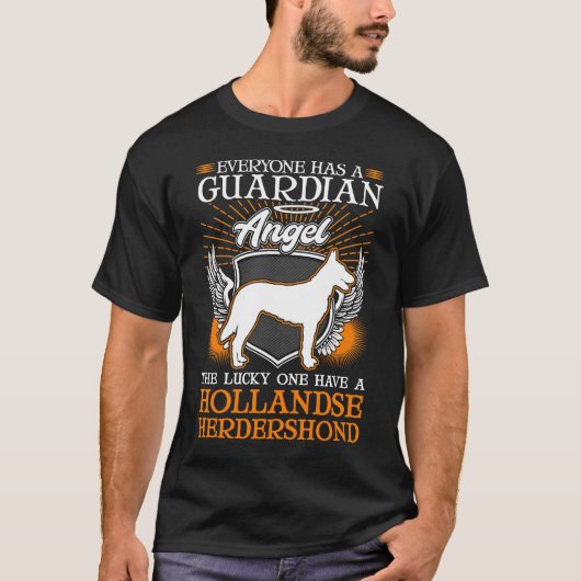 T-shirt Hollandse Herder Guardian Angel Herdershond (Devant)