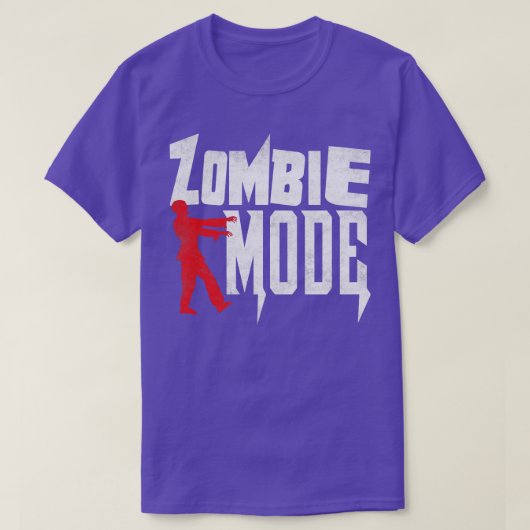T-shirt Holloween Zombie Mode Funny Zombie désorganisé (Design devant)