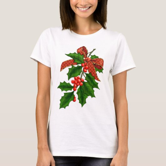 T-shirt Holly Branch et Bow (Devant)
