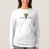 T-shirt Holly Jolly Cute Funny Penguin Noël (Devant)