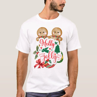 T-shirt Holly Jolly Gingerbread