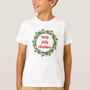 T-shirt Holly Red Berry Jolly Noël