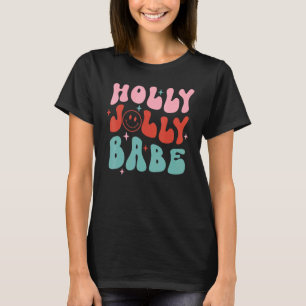 T-shirt Holly Xmas Jolly Baby Sourire Super Noël rétro