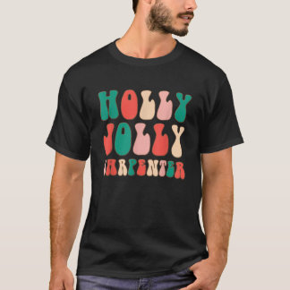 T-shirt Holly Xmas Jolly Carpenter Retro Noël Super