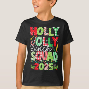 T-shirt Holly Xmas Jolly Lunch Squad Drôle Déjeuner Lady C
