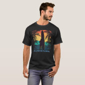 T-shirt Hollywood Floride Fl Palm Tree Surfer Surfer Su (Devant entier)