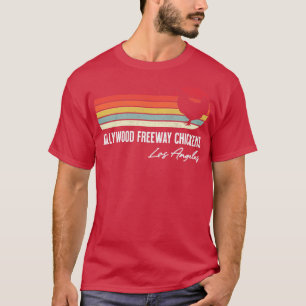 T-shirt Hollywood Freeway Chickens Los Angeles Retro Souve