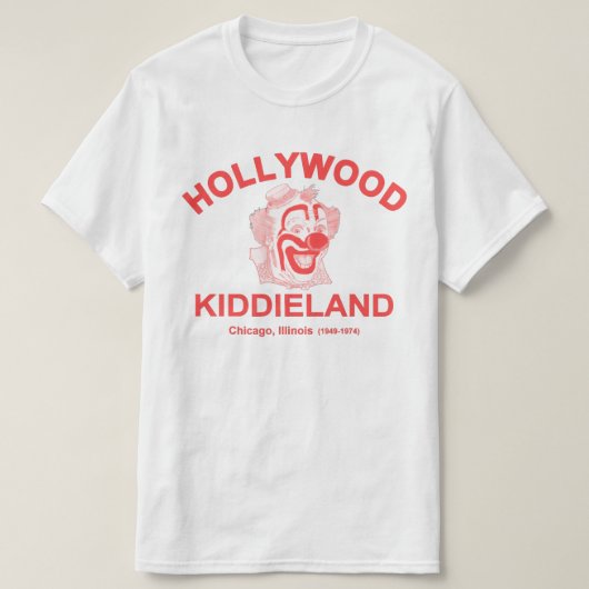 T-shirt Hollywood Kiddieland, Chicago, IL. Parc d'attracti (Design devant)