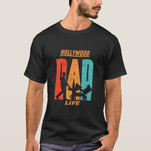 T-shirt Hollywood Native Funny State Drapeau Papa Parent B