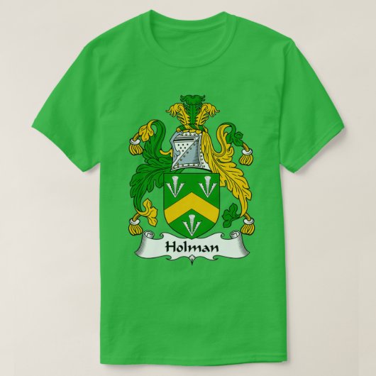 T-shirt Holman Armoiries de la famille Crest (Design devant)
