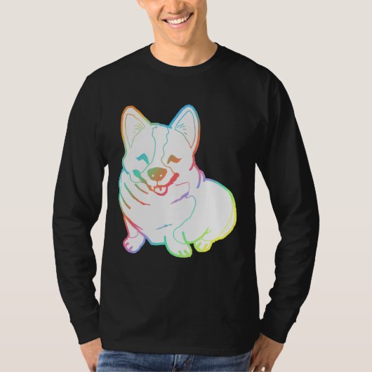 T-shirt Holographic Fat Corgi Magnet (Devant)
