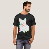 T-shirt Holographic Fat Corgi Magnet (Devant entier)