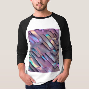 T-shirt Holographie abstraite/iridescente futuriste