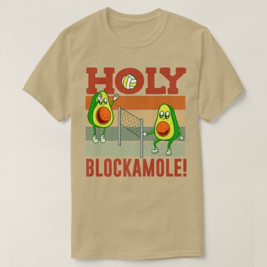 T-shirt Holy Blockamole Funny Volleyball Match Bloc Avoca (Design devant)