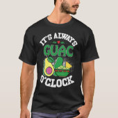 T-shirt Holy Guacamole Guac O'Clock Avocado Food (Devant)