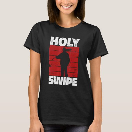 T-shirt Holy Swipe Quote for a Janitor (Devant)