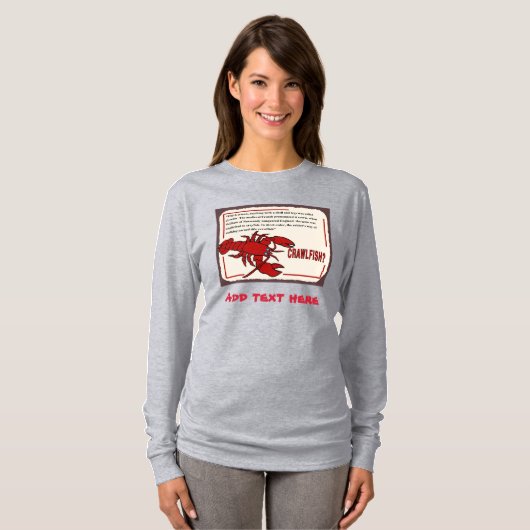 T-shirt Homard comique, Épisseuse, Épisseuse, modifier, aj (Devant entier)