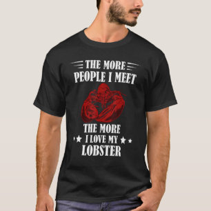 T-shirt Homard Plus de gens Crawfish Lobster Manger