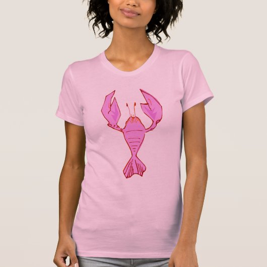 T-shirt Homard rose ou écrevisse (Devant)