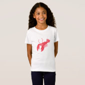 T-Shirt Homard rouge (Devant entier)