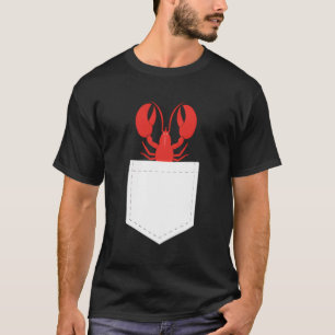 T-shirt Homards Poche Fruits de mer Crawfish Homard
