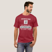 T-shirt Home Carpentry Service Code QR Logo travail person (Devant entier)
